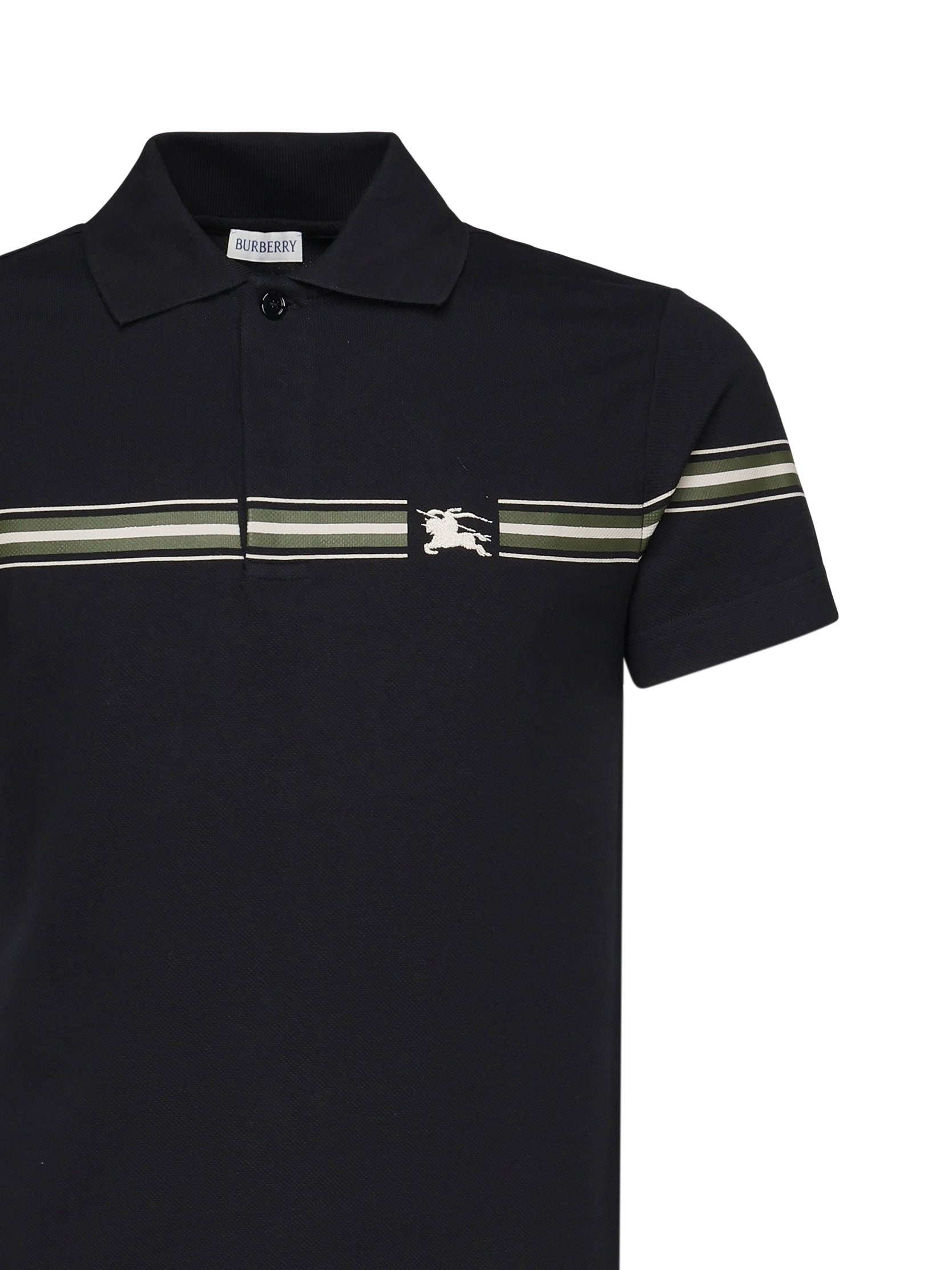 Polo in cotone a righe 8105139 C1765 BURBERRY 