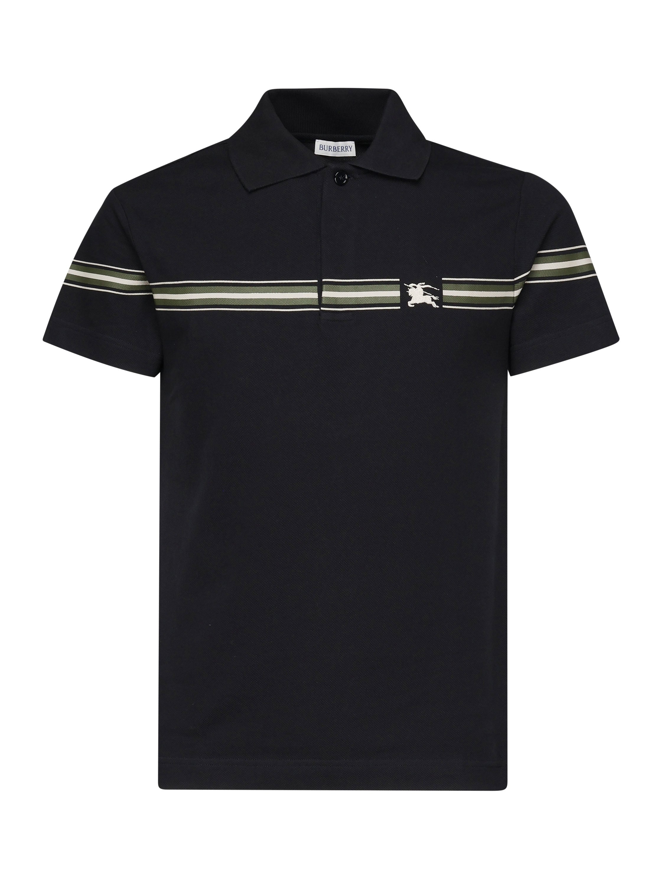 Polo in cotone a righe 8105139 C1765 BURBERRY 
