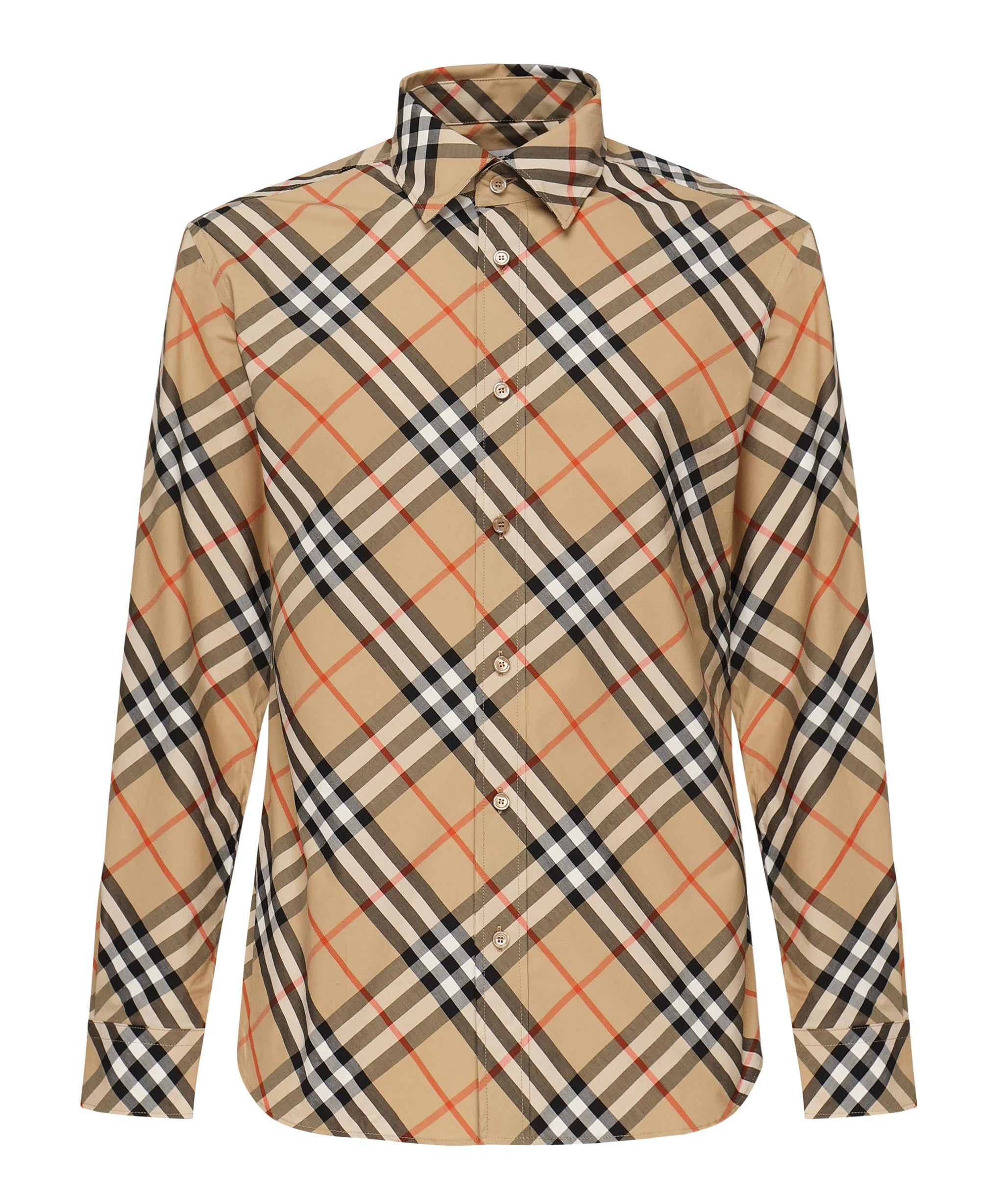 Camicia in cotone check 8106165 B9368 BURBERRY 