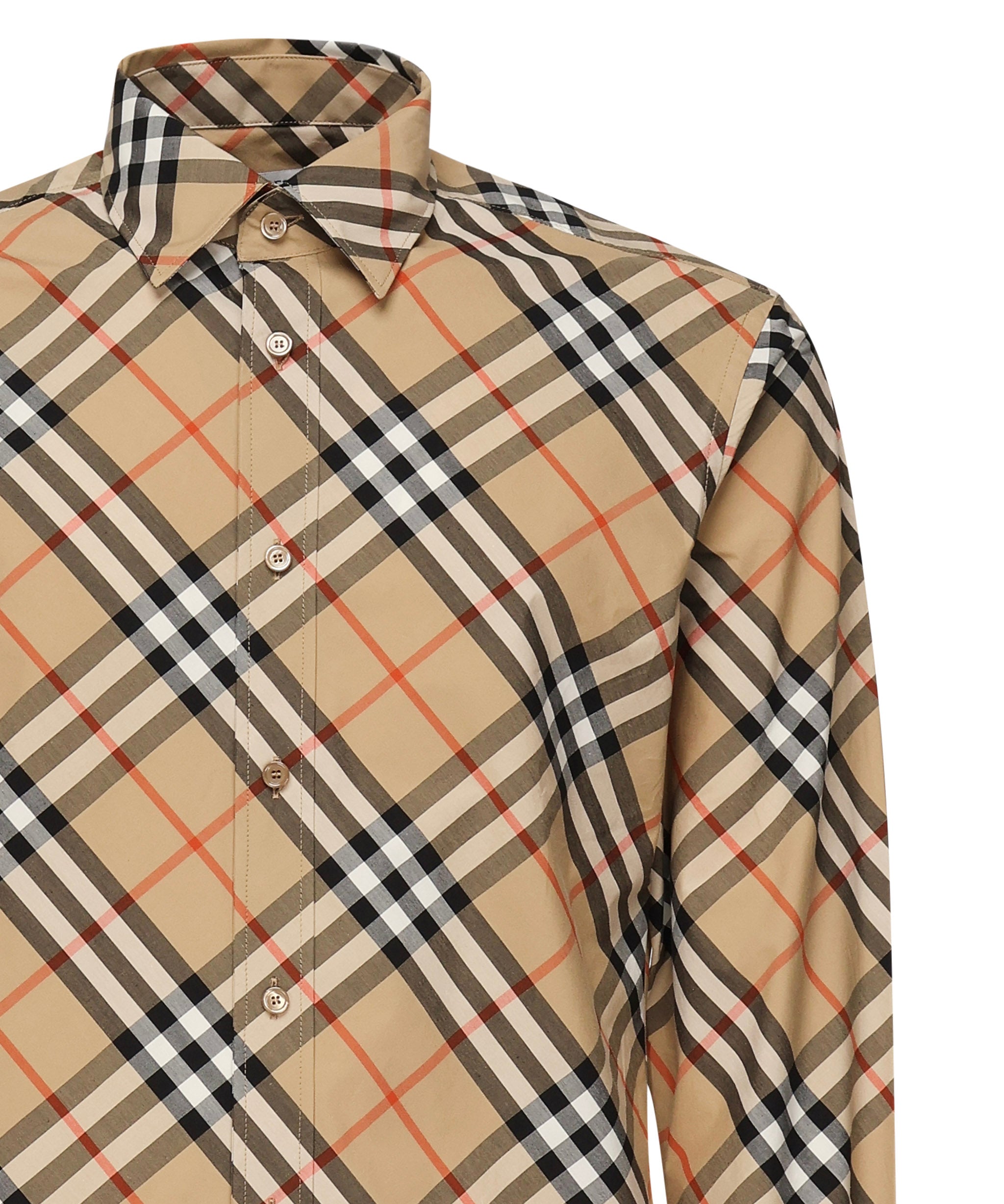 Camicia in cotone check 8106165 B9368 BURBERRY 