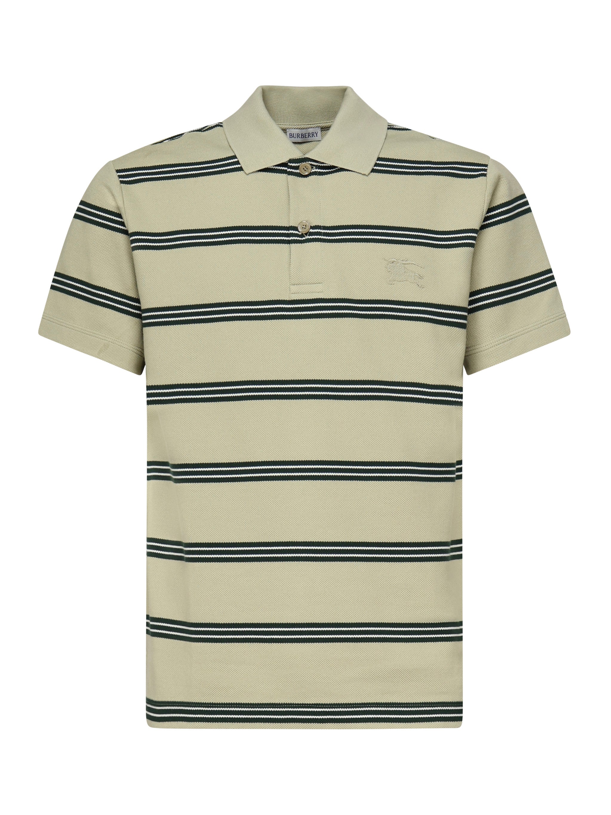 Polo in cotone a righe<BR/> 8106380 C2546 BURBERRY 