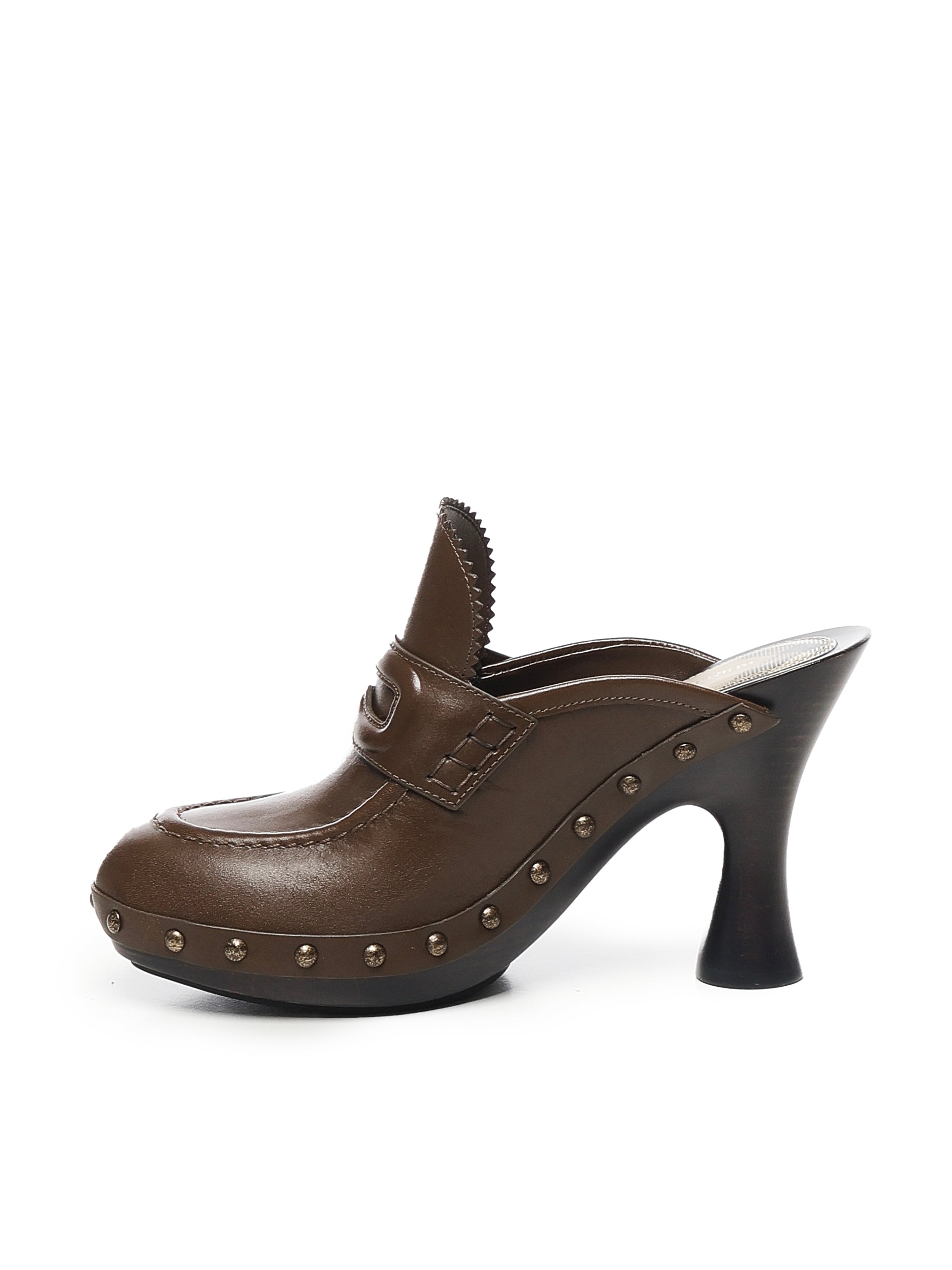 Clog Potter in pelle 8107177 C1173 BURBERRY 