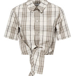 Camicia cropped in cotone Check 8109229 C2539 BURBERRY 