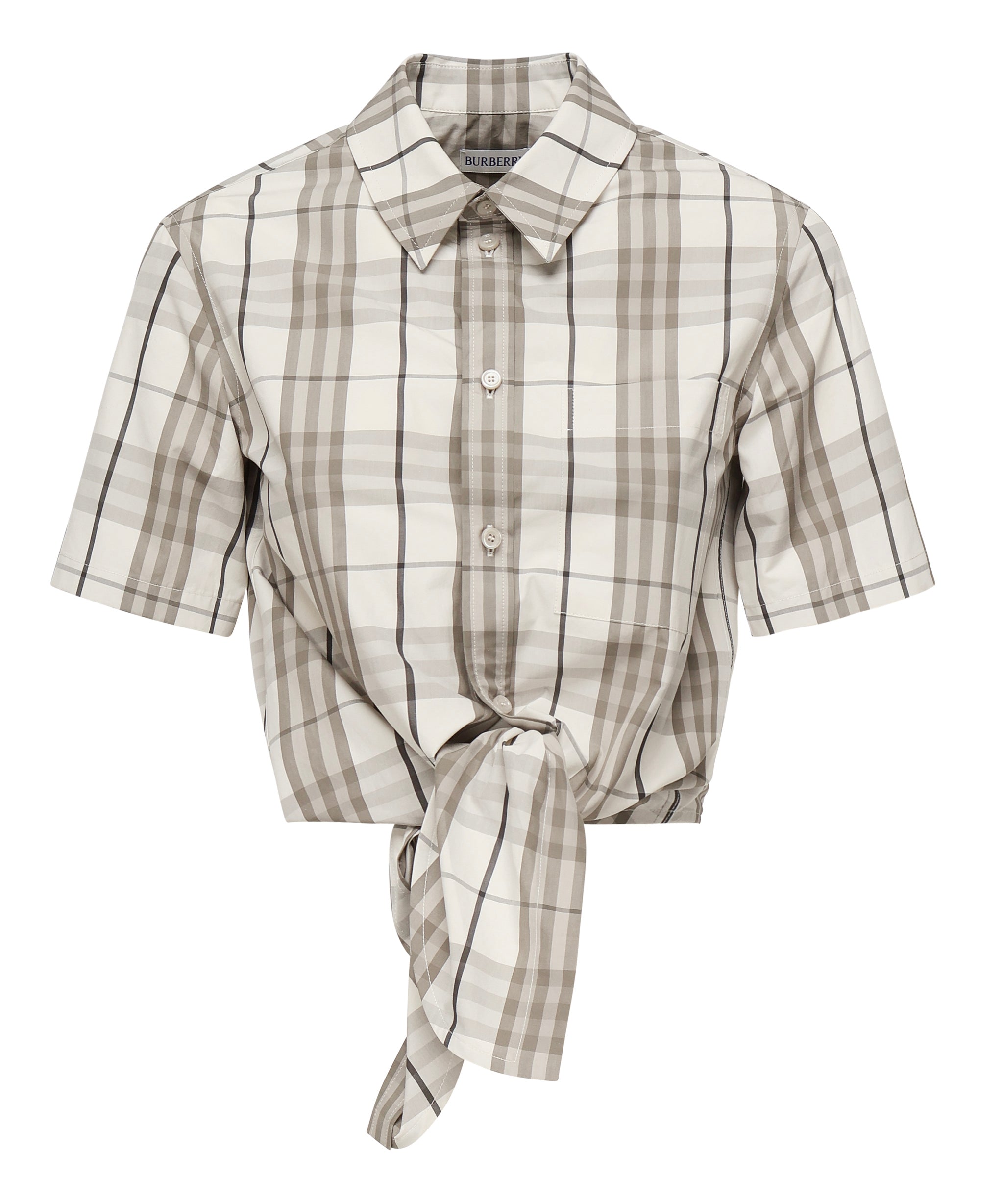 Camicia cropped in cotone Check 8109229 C2539 BURBERRY 