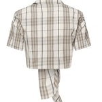 Camicia cropped in cotone Check 8109229 C2539 BURBERRY 