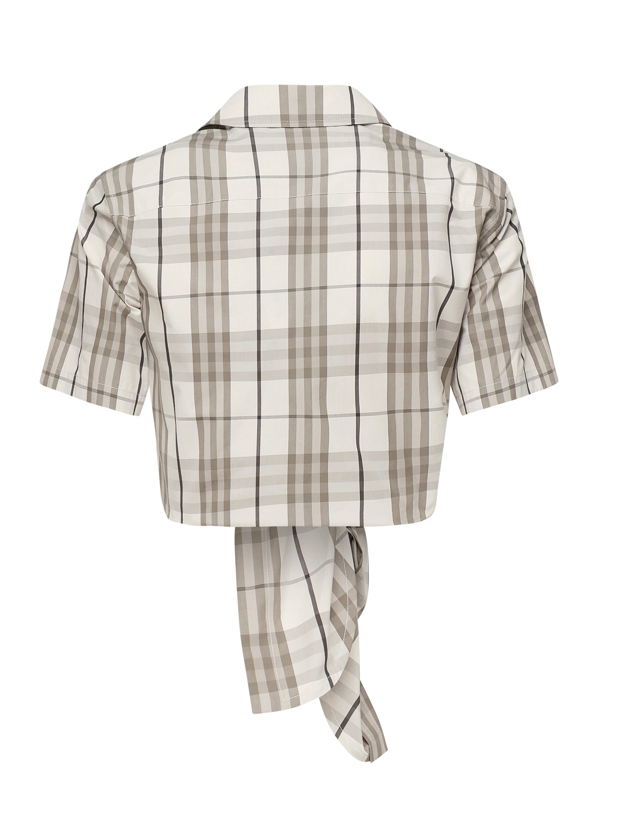 Camicia cropped in cotone Check 8109229 C2539 BURBERRY 