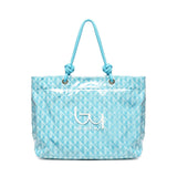 Shopper Aruba in PVC BYBS38A01A TURQUOISE BY BYBLOS 