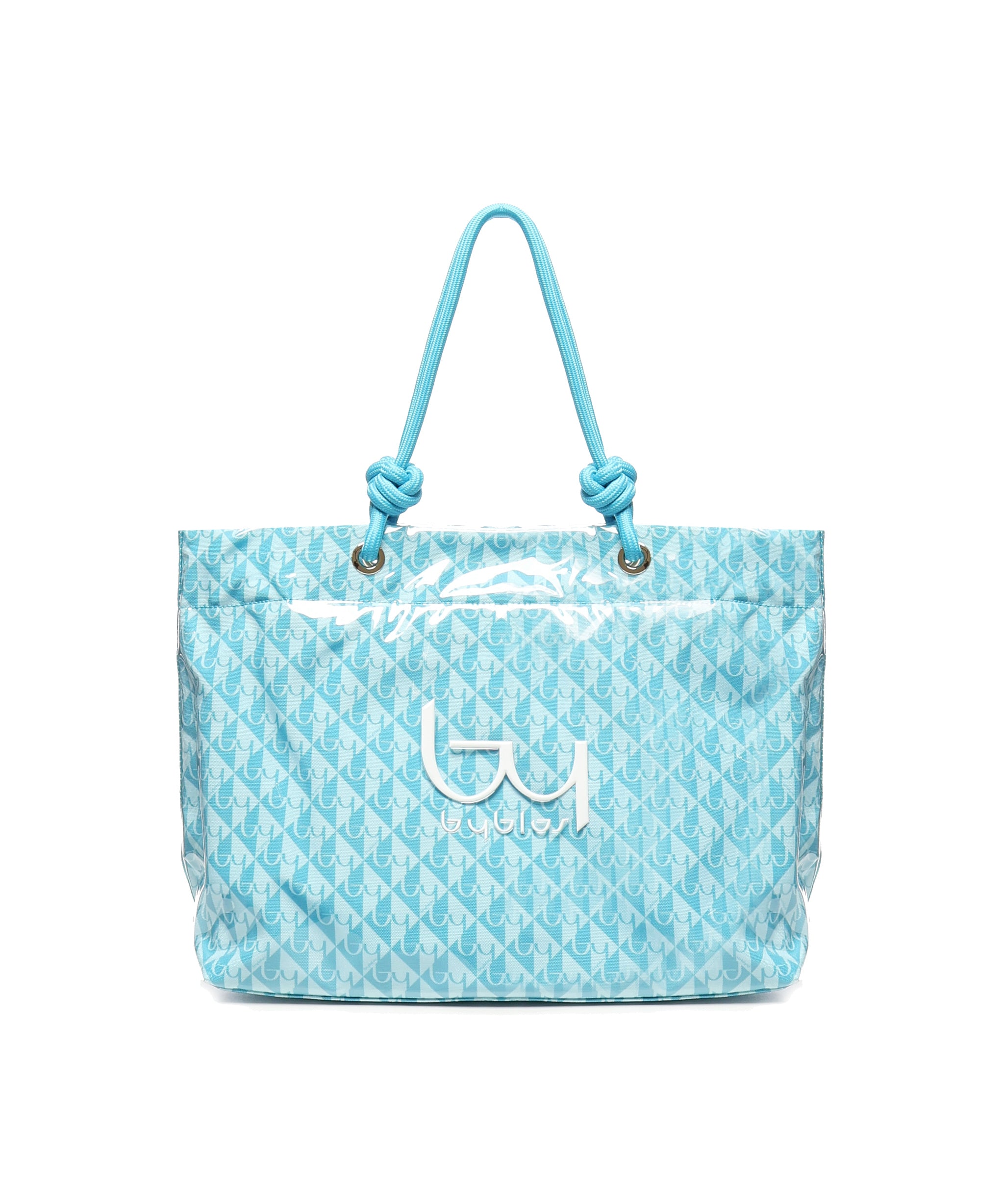 Shopper Aruba in PVC BYBS38A01A TURQUOISE BY BYBLOS 