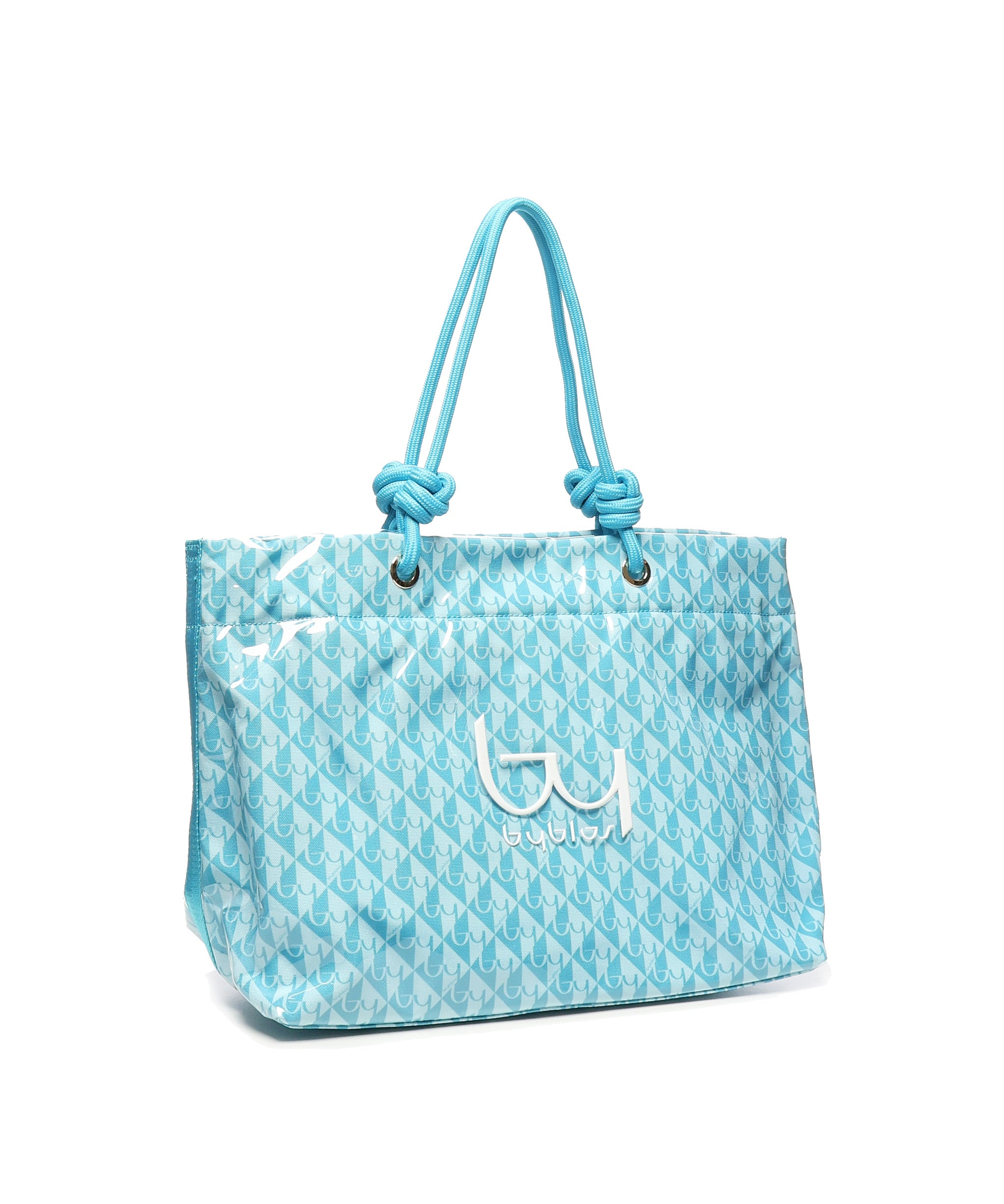 Shopper Aruba in PVC BYBS38A01A TURQUOISE BY BYBLOS 