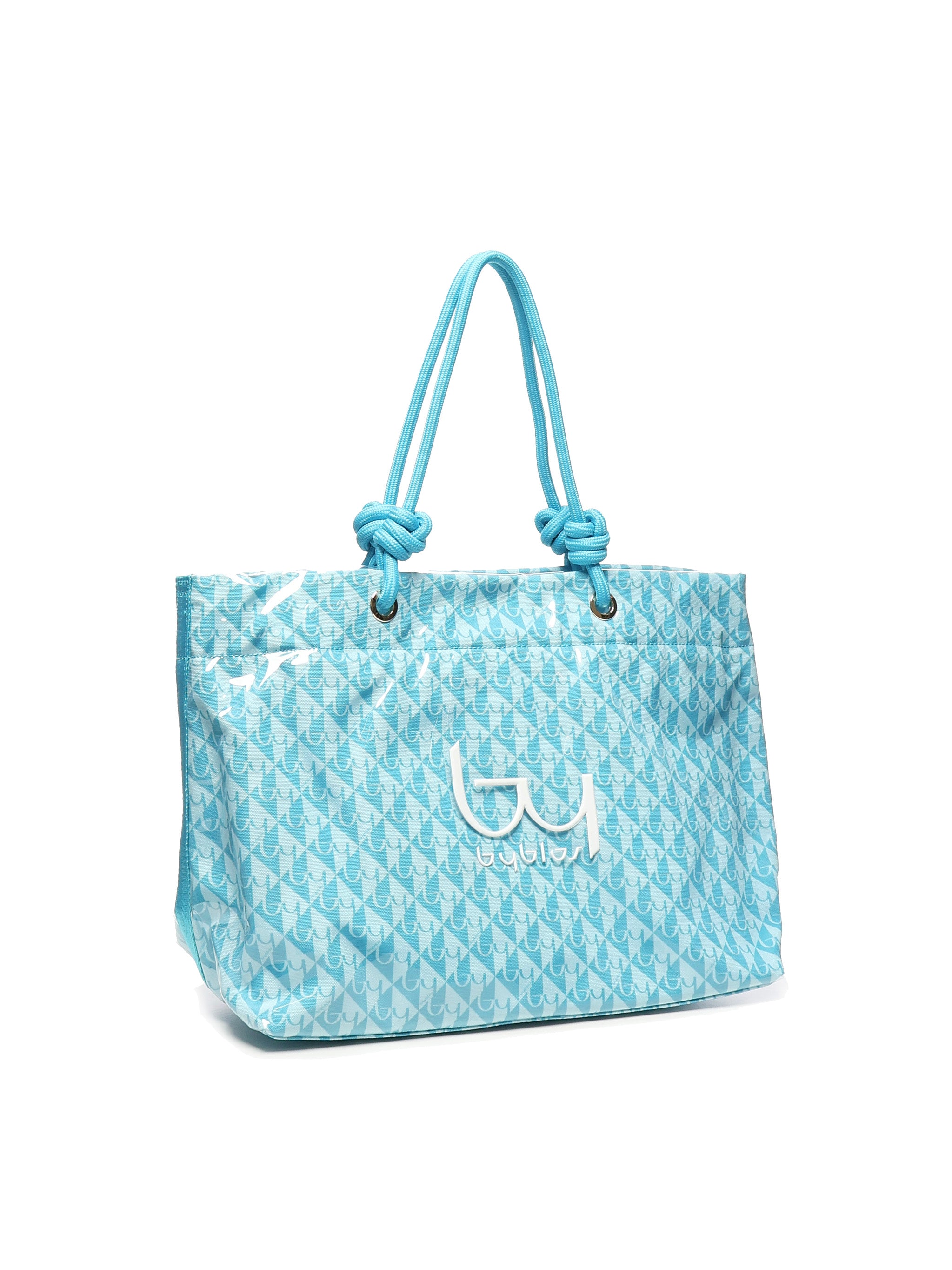 Shopper Aruba in PVC BYBS38A01A TURQUOISE BY BYBLOS 