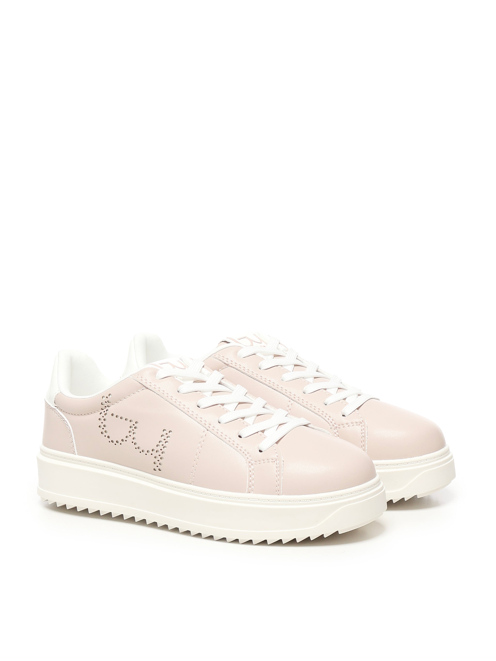Sneakers Brooklyn con logo BYSC8WO01 NUDO/BIANCO BY BYBLOS 