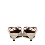 Sabot a listini in pelle di vitello A55182 STONE CARMENS 
