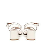 Sandalo con nodo intrecciato A55212 CREAM CARMENS 