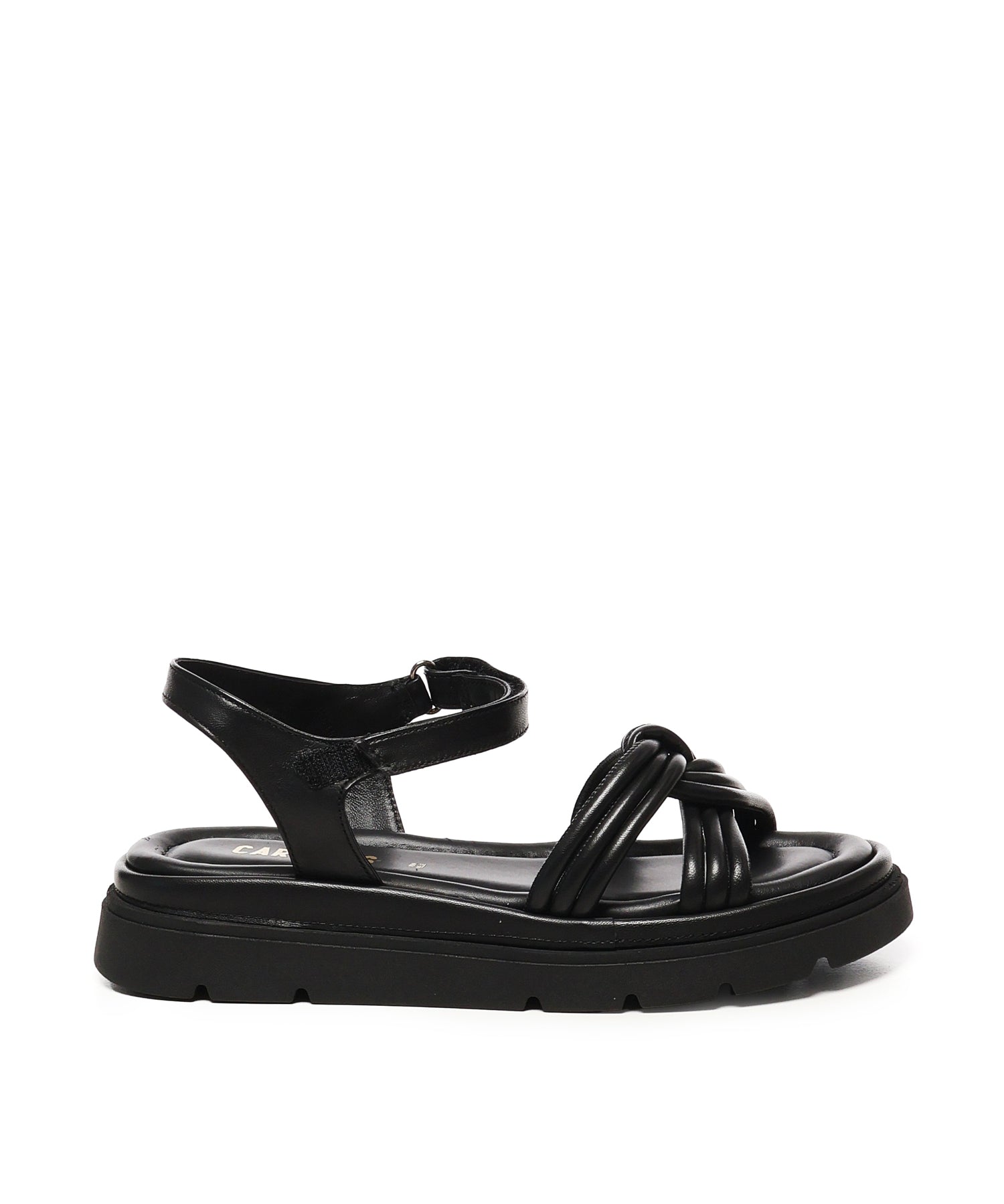 Sandalo flat Thea Twist<BR/><BR/> A55305 NERO CARMENS 