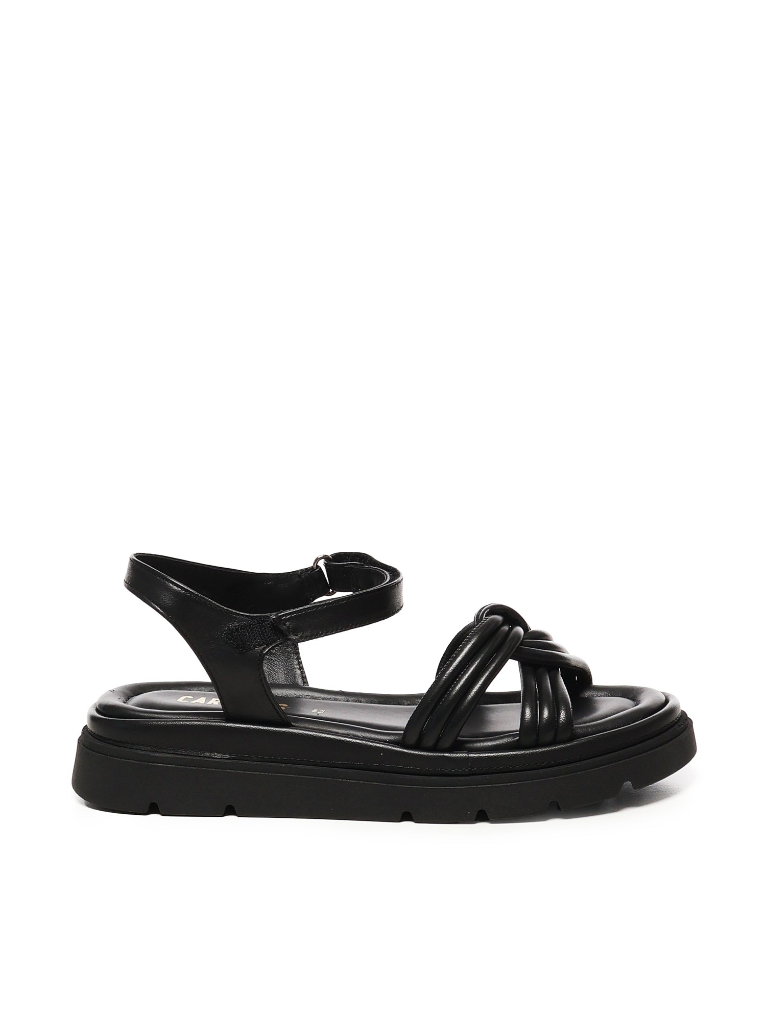 Sandalo flat Thea Twist<BR/><BR/> A55305 NERO CARMENS 