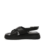Sandalo flat Thea Tress A55379 NERO CARMENS 