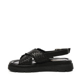 Sandalo flat Thea Tress A55379 NERO CARMENS 