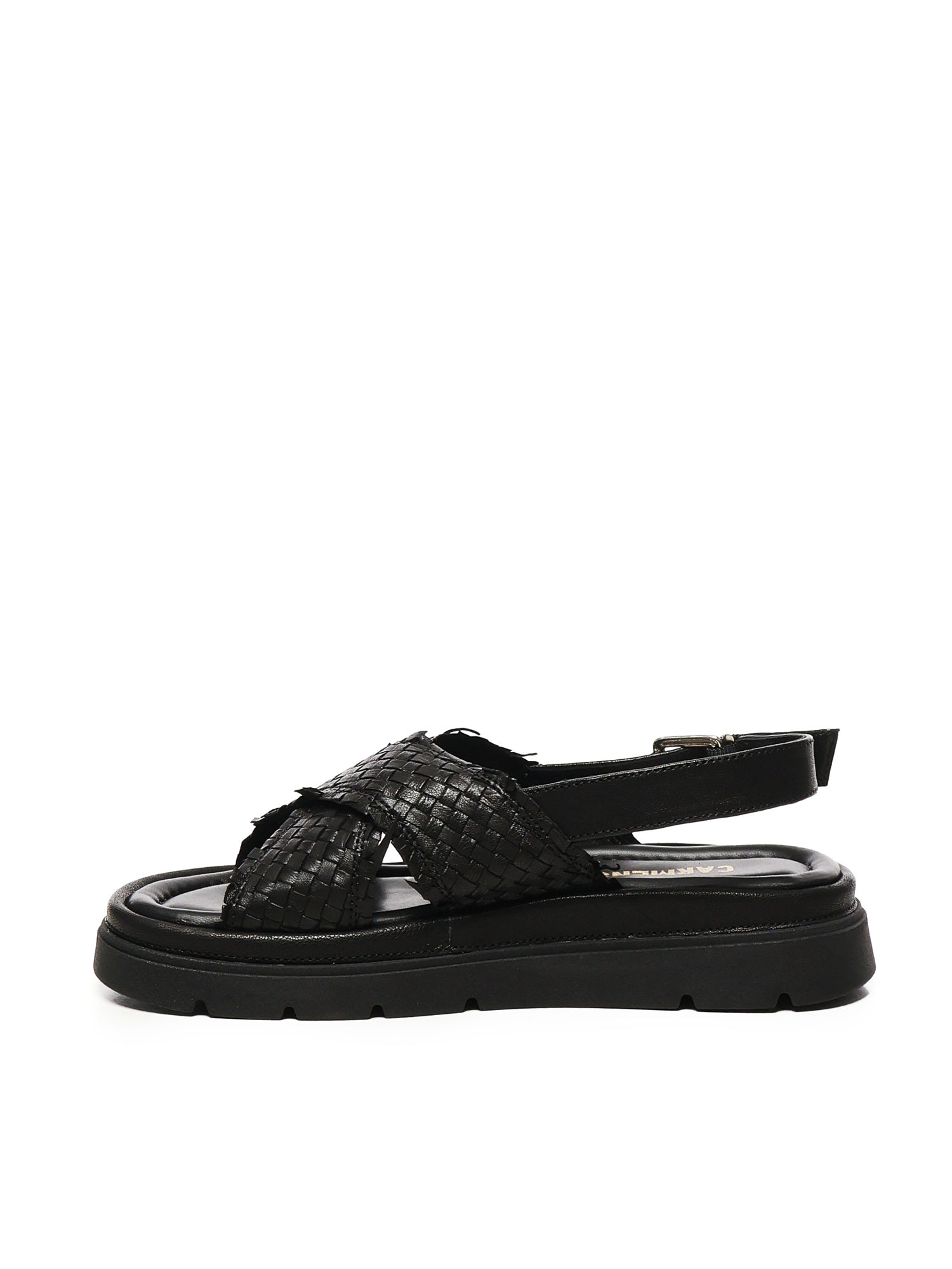 Sandalo flat Thea Tress A55379 NERO CARMENS 