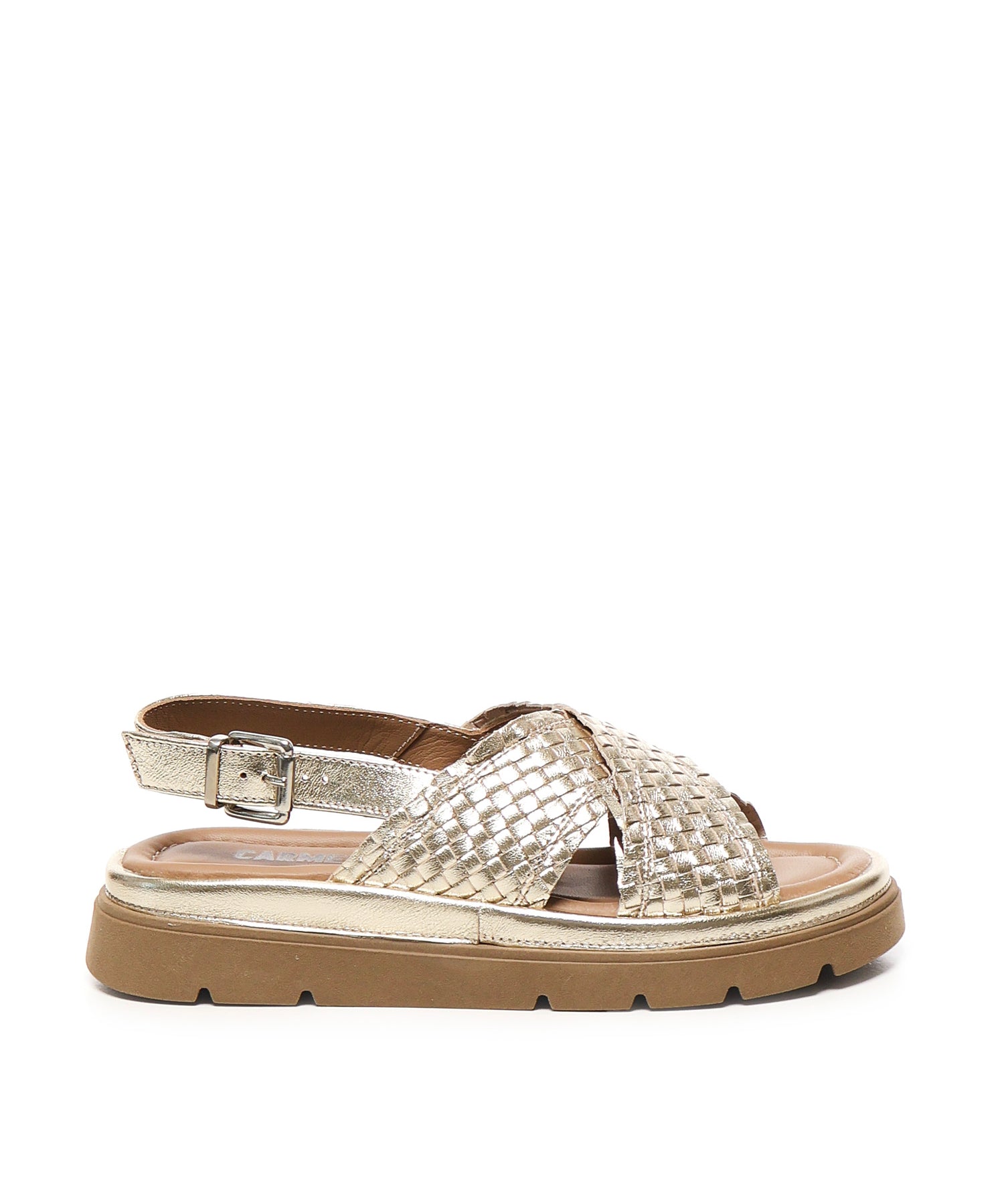 Sandalo flat Thea Tress A55379 PLATINO CARMENS 