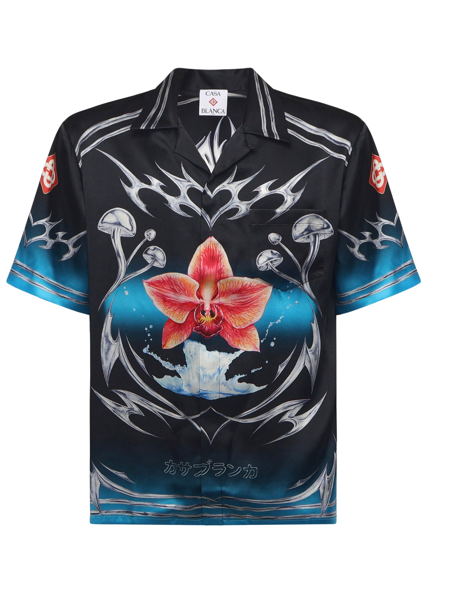 Camicia Blades in raso di seta MAW25SH003 03 CASABLANCA 