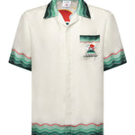 Camicia in seta Montagne Ondulee MPF25SH003 05 CASABLANCA 