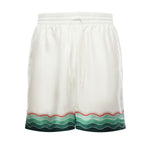 Pantaloncini in seta Montagne Ondulee<BR/> MPF25TR012 03 CASABLANCA 