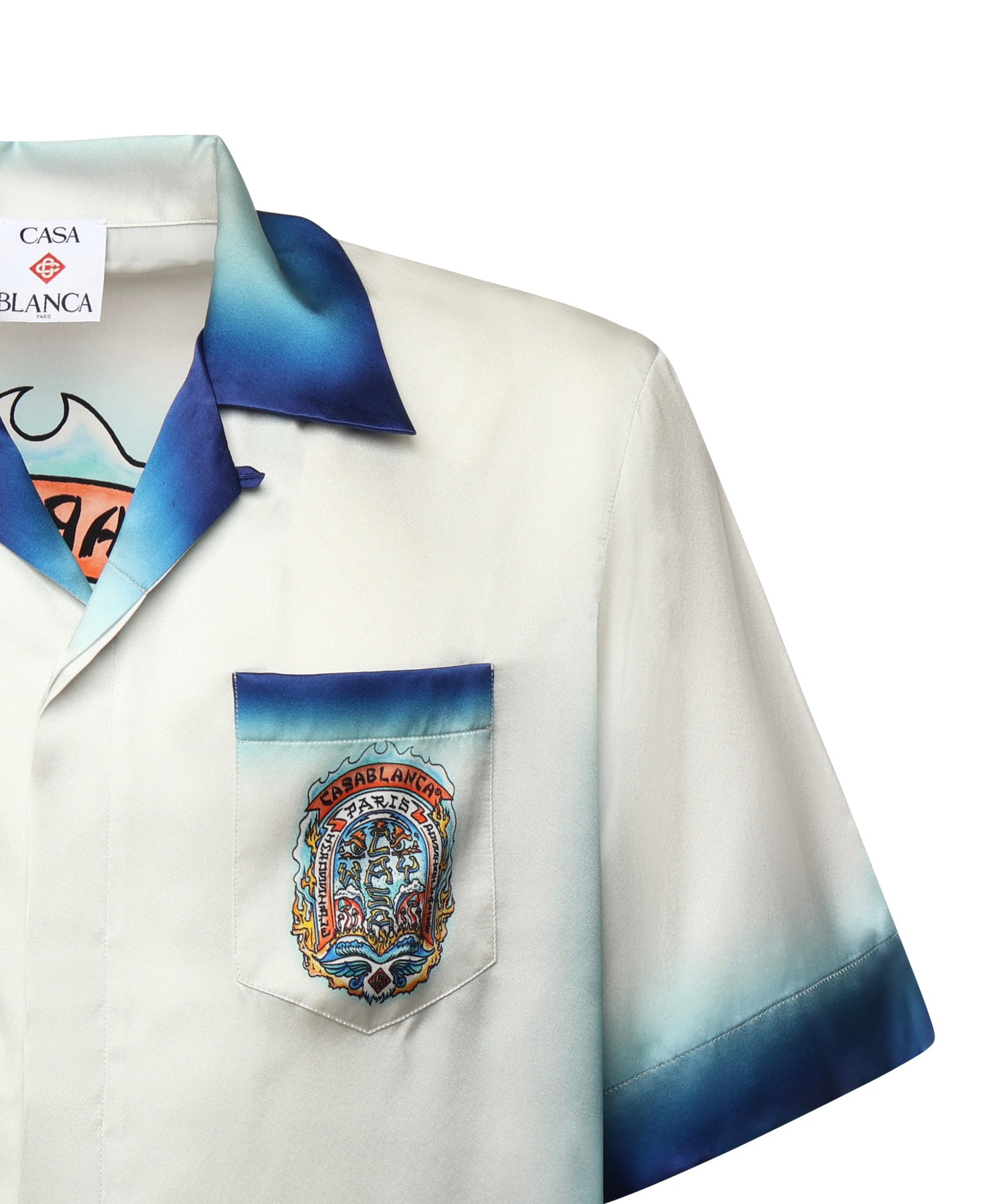 Camicia "Casa Way Skate" in seta UMS25SH03 03 CASABLANCA 