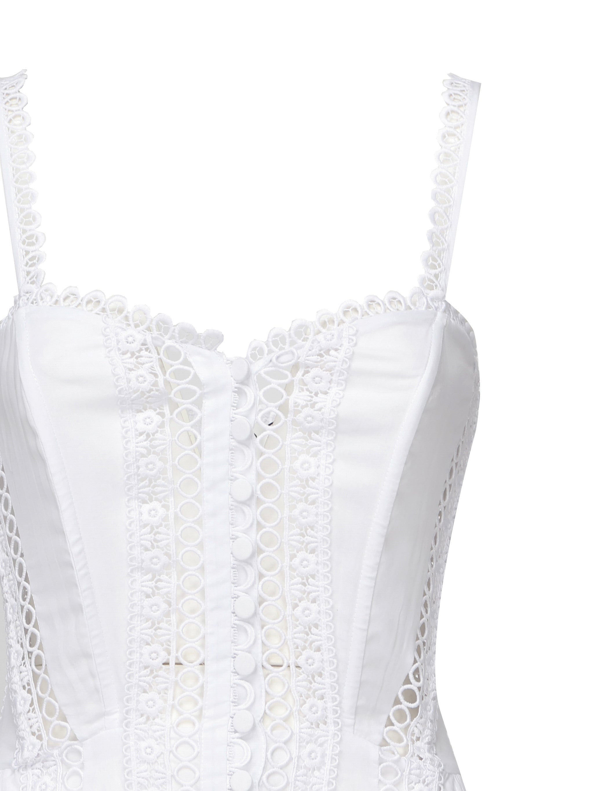 Abito lungo Dafelle 251620 WHITE CHARO RUIZ 