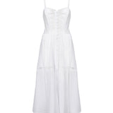 Abito lungo Dafelle 251620 WHITE CHARO RUIZ 