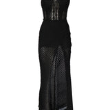 Vestito lungo Fae 255610 BLACK CHARO RUIZ 