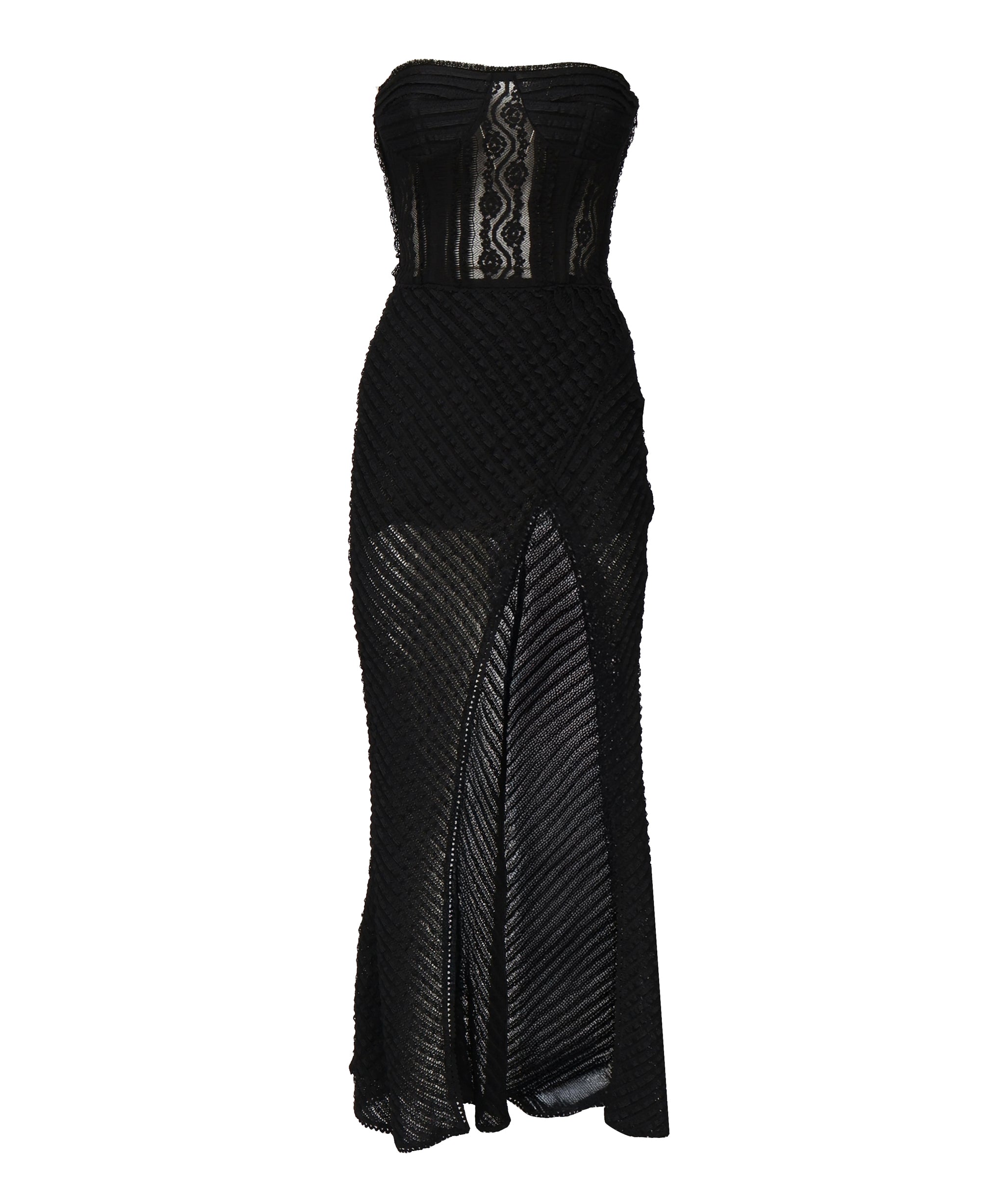 Vestito lungo Fae 255610 BLACK CHARO RUIZ 
