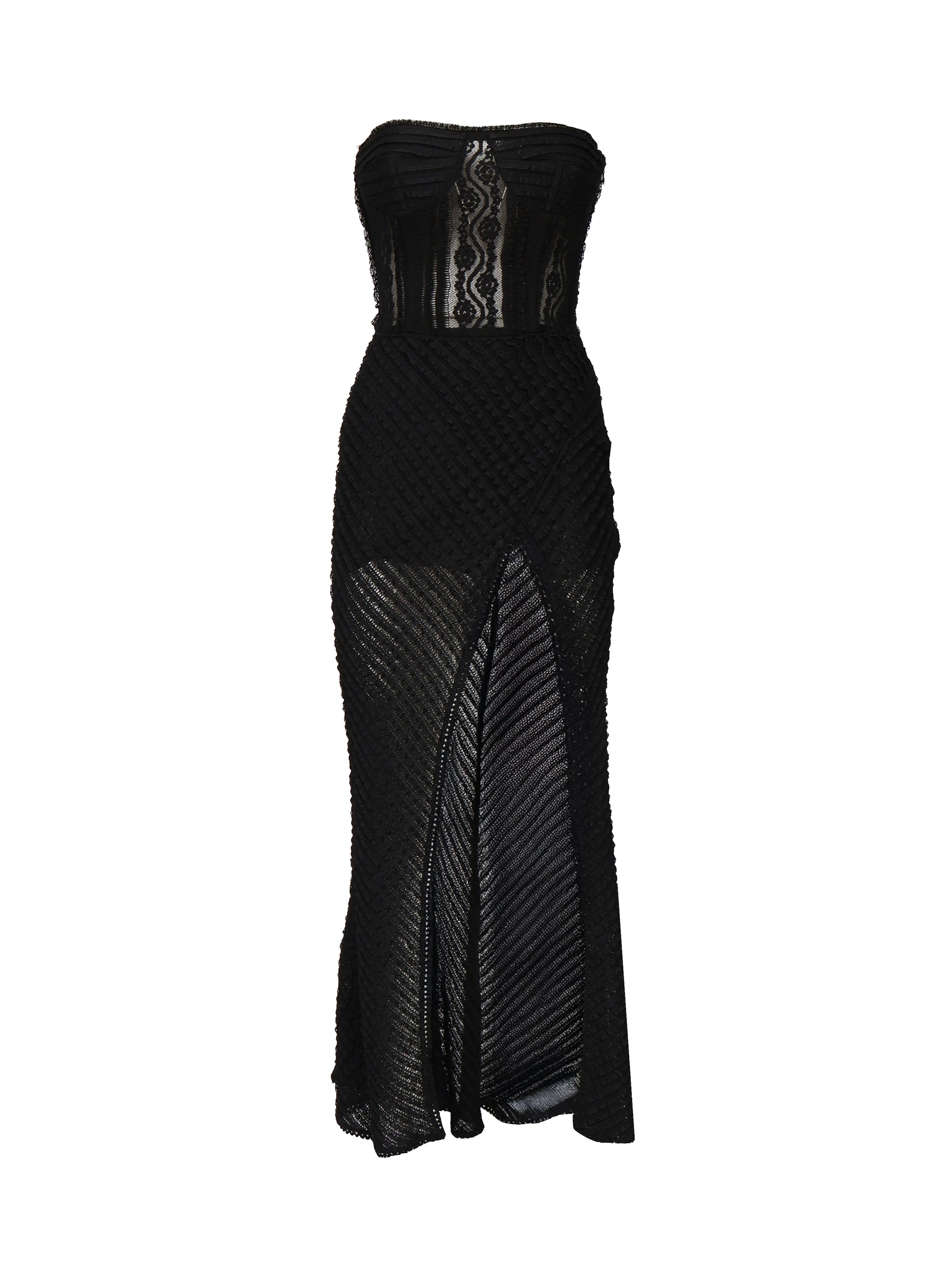 Vestito lungo Fae 255610 BLACK CHARO RUIZ 
