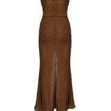 Vestito lungo Fae 255610 BROWN CHARO RUIZ 
