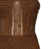 Vestito lungo Fae 255610 BROWN CHARO RUIZ 