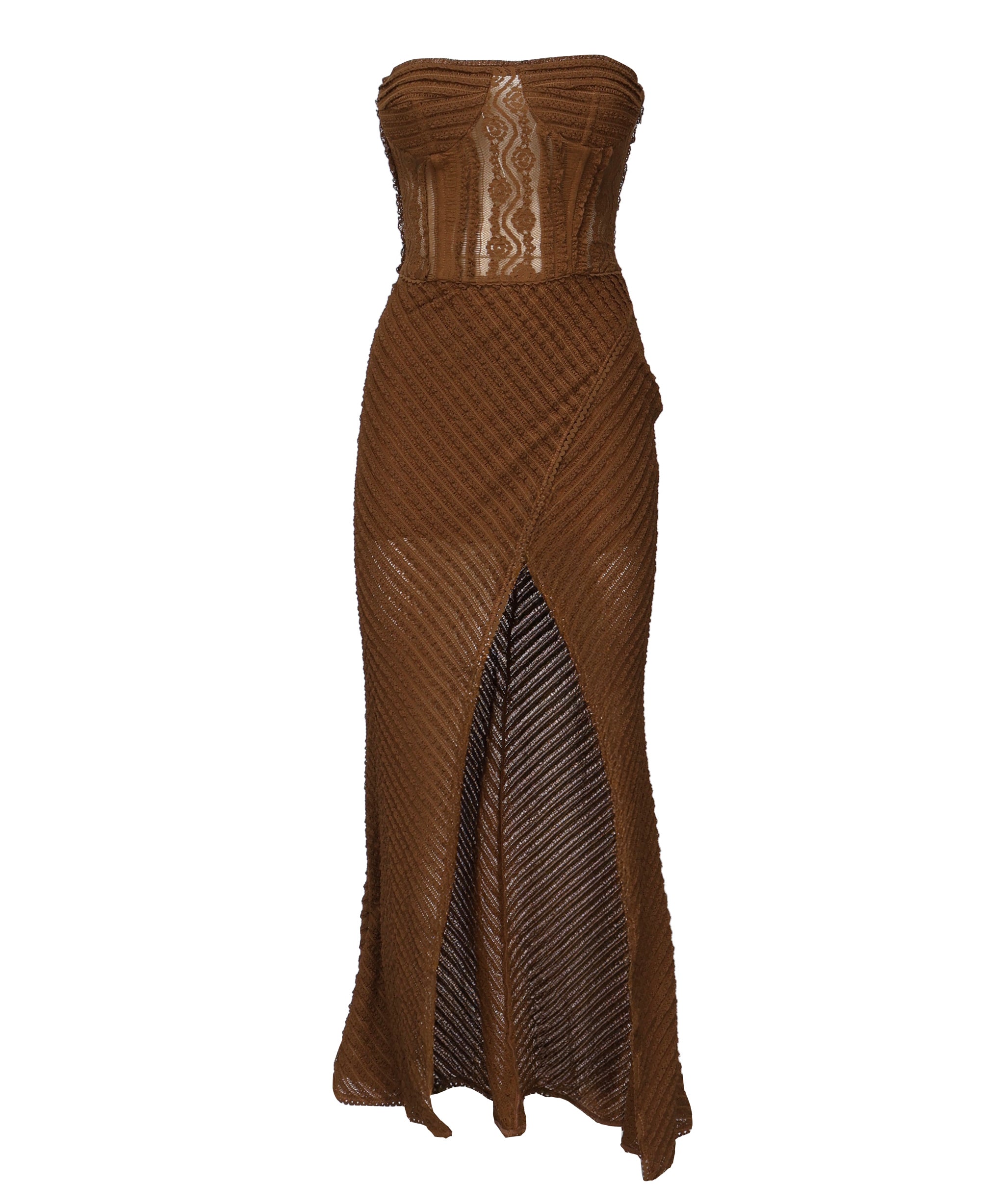 Vestito lungo Fae 255610 BROWN CHARO RUIZ 