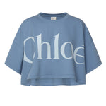 T-shirt cropped con logo CHC25AJH09183 40Q CHLOÉ 