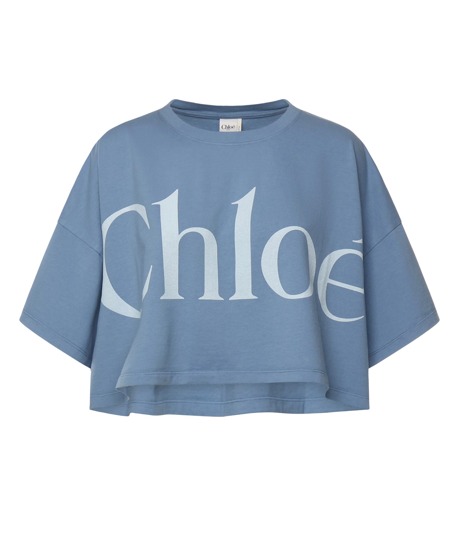T-shirt cropped con logo CHC25AJH09183 40Q CHLOÉ 
