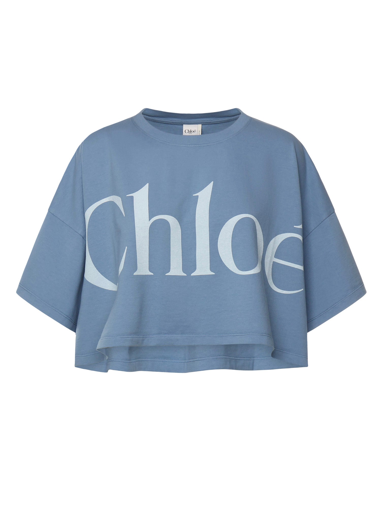 T-shirt cropped con logo CHC25AJH09183 40Q CHLOÉ 