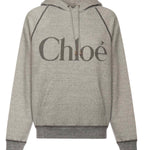 Felpa con logo in misto pile di cotone CHC25AJH10179 060 CHLOÉ 