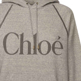 Felpa con logo in misto pile di cotone CHC25AJH10179 060 CHLOÉ 