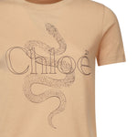 T-shirt con logo<BR/> CHC25SJH08190281 281 CHLOÉ 