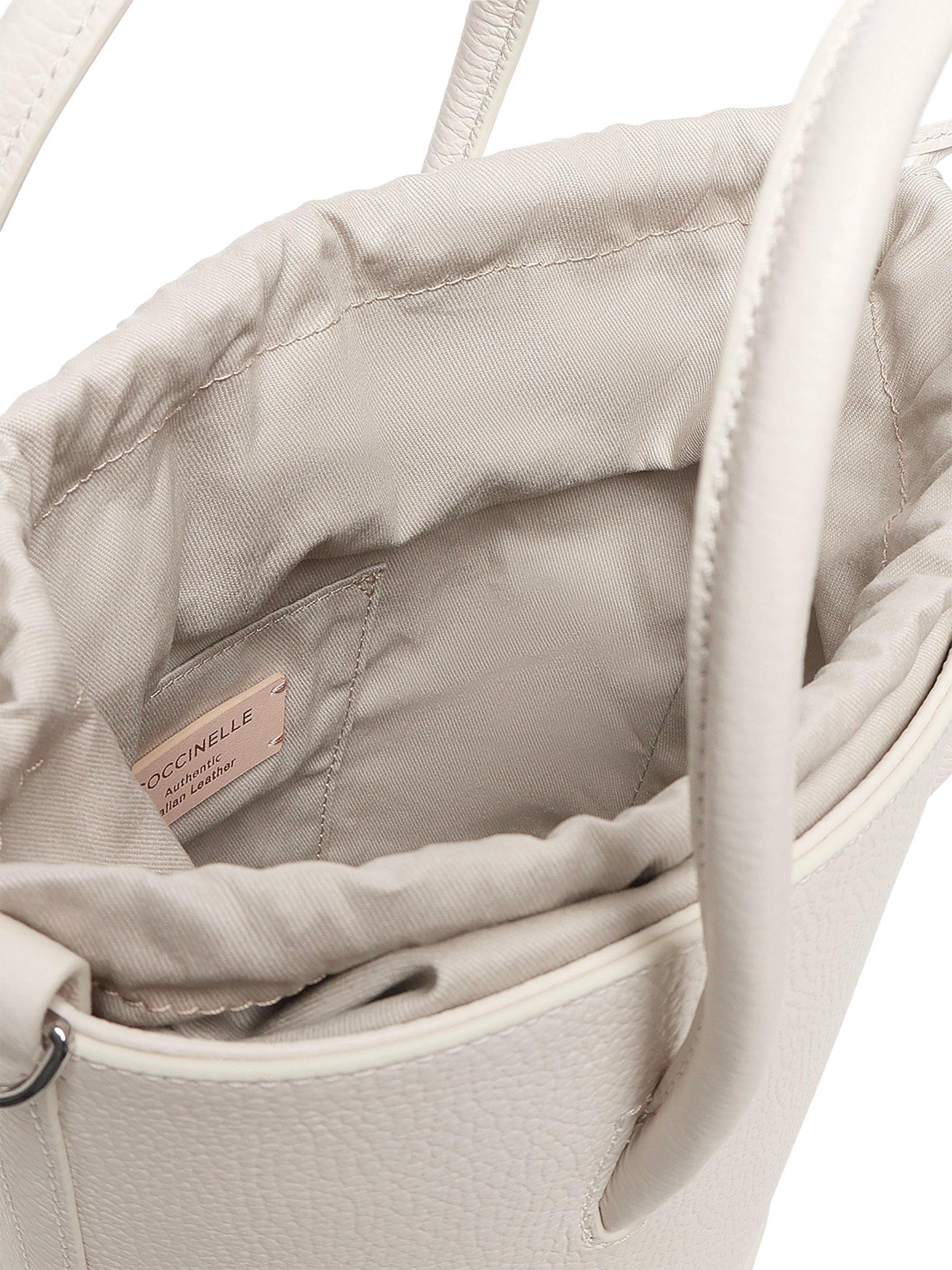 Secchiello Myrtha in pelle con grana E1QBB230101 H14 COCCINELLE 