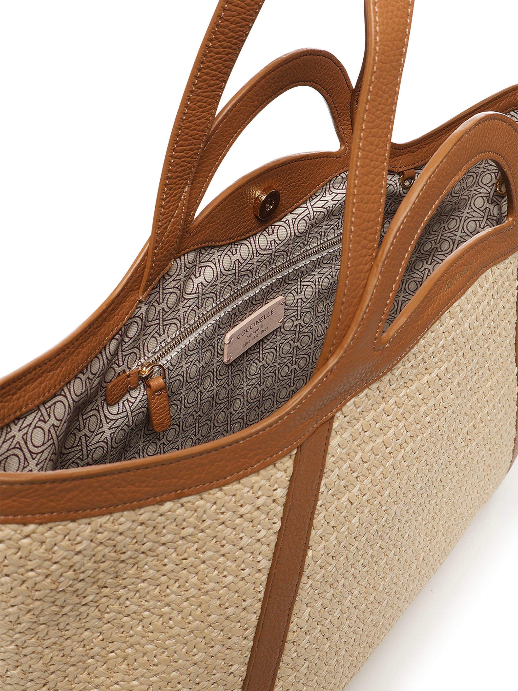 Tote bag Amalia in crochet e pelle E1S9S110101 552 COCCINELLE 