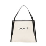 Borsa tote con logo COPBA77F2027 BEI COPERNI 