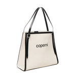 Borsa tote con logo COPBA77F2027 BEI COPERNI 