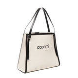Borsa tote con logo COPBA77F2027 BEI COPERNI 