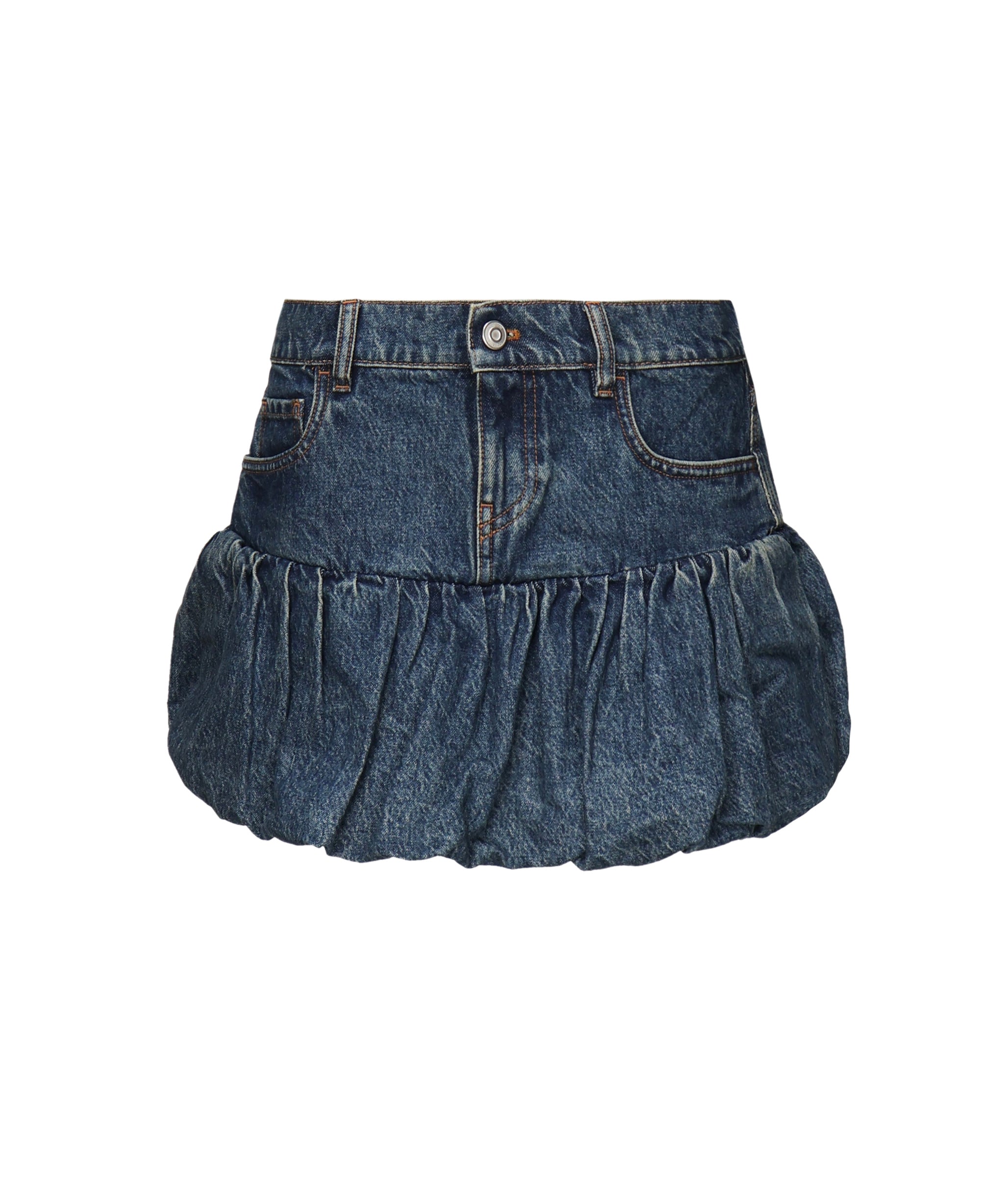 Minigonna in denim di cotone COPJ76F2014 BLU COPERNI 