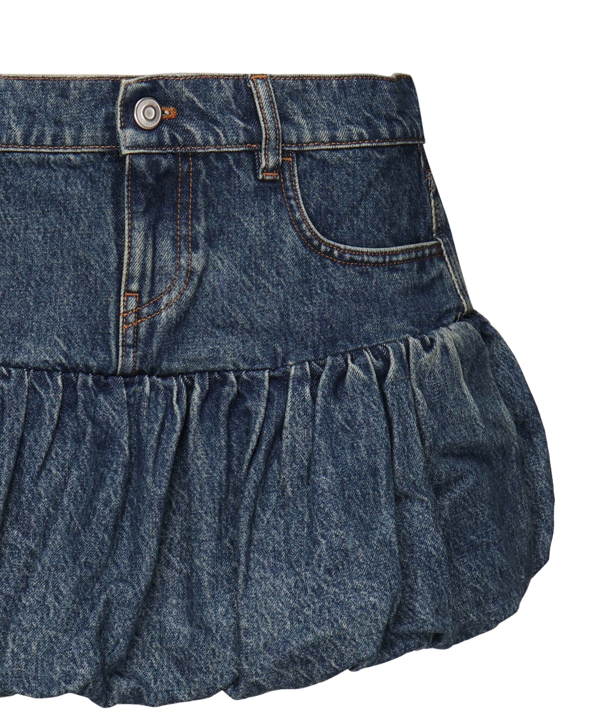 Minigonna in denim di cotone COPJ76F2014 BLU COPERNI 