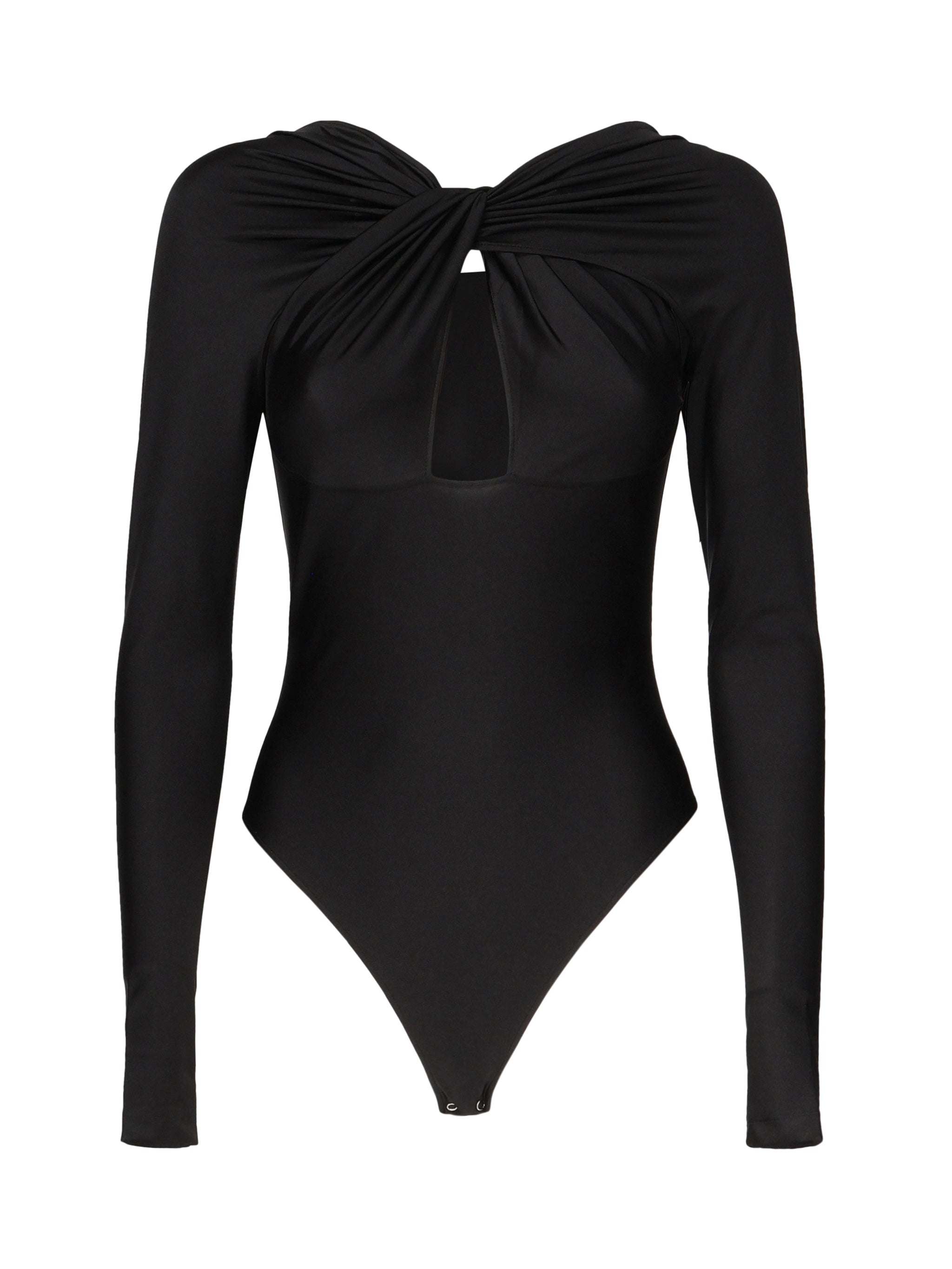 Body con cut-out intrecciato COPJS19545C BLACK COPERNI 