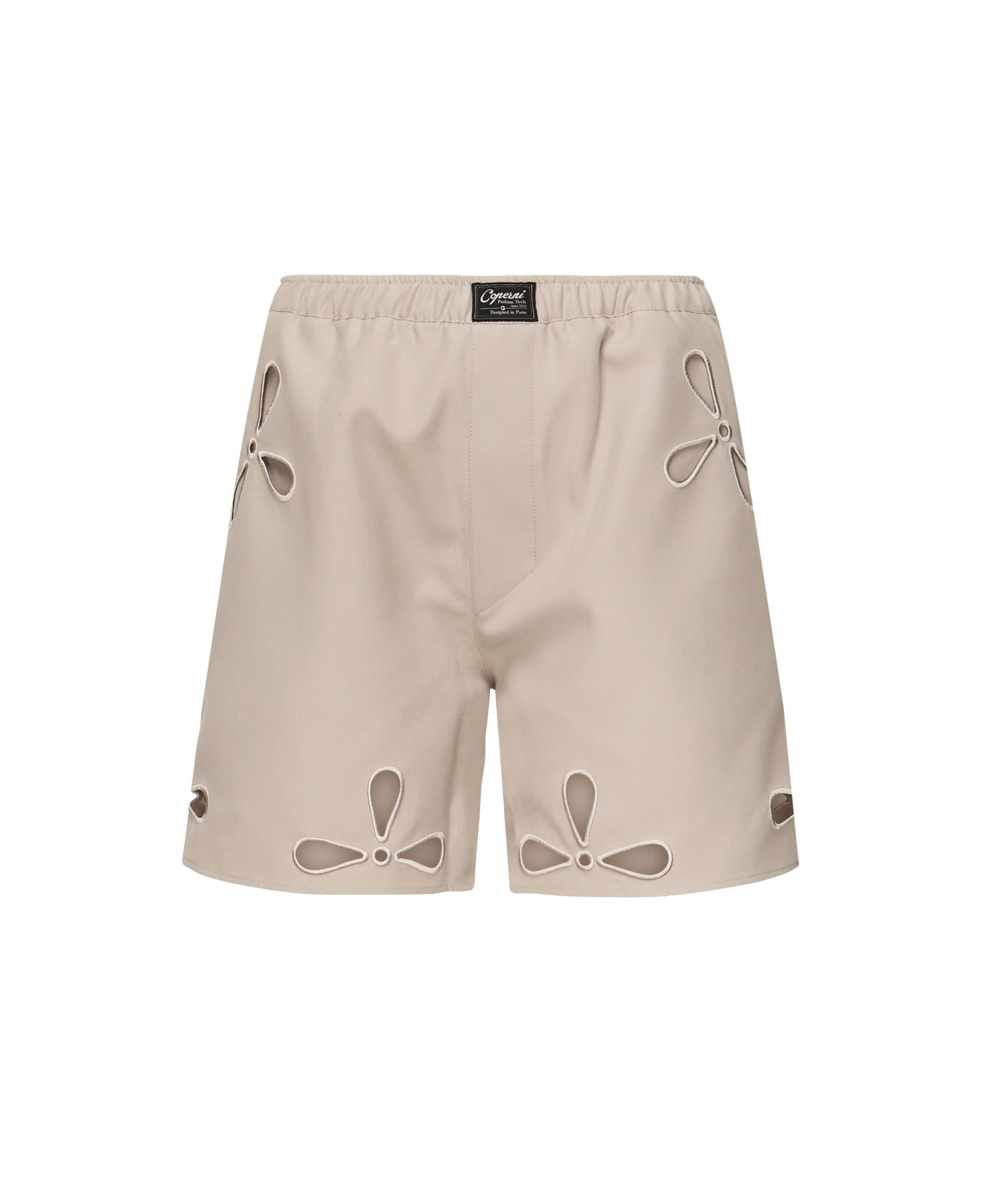 Shorts cut - out con elastico <BR/> COPP116F3004 BEI COPERNI 